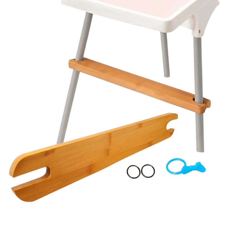 Poggiapiedi per seggiolone in bambù per IKEA Antilop
