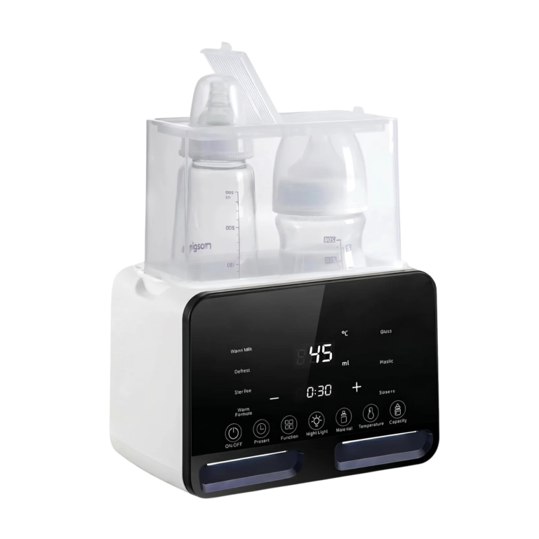 Scaldabiberon e sterilizzatore per 2 biberon con pannello touch