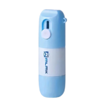 Apripacchi con pulsante scorrevole in blu e rosa per aprire in sicurezza pacchi e imballaggi leggeri