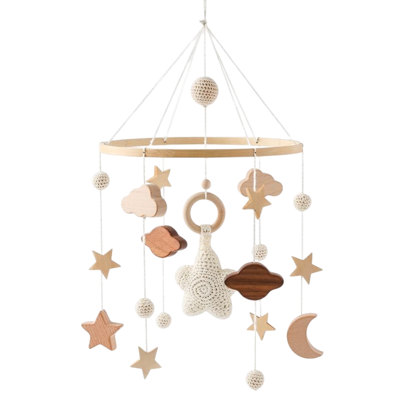 H897631ea79794fd3acce08780faf21feb Giostrina in Legno per Cameretta con Stelle, Nuvole e Luna per una Decorazione Rilassante e Stimolazione Visiva - immagine 1