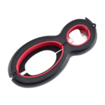 Apritutto multifunzione con impugnatura ergonomica e inserti antiscivolo per coperchi, tappi e confezioni di plastica in cucina