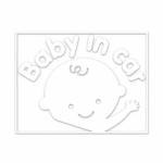 Adesivo Baby in Car per Finestrino e Carrozzeria