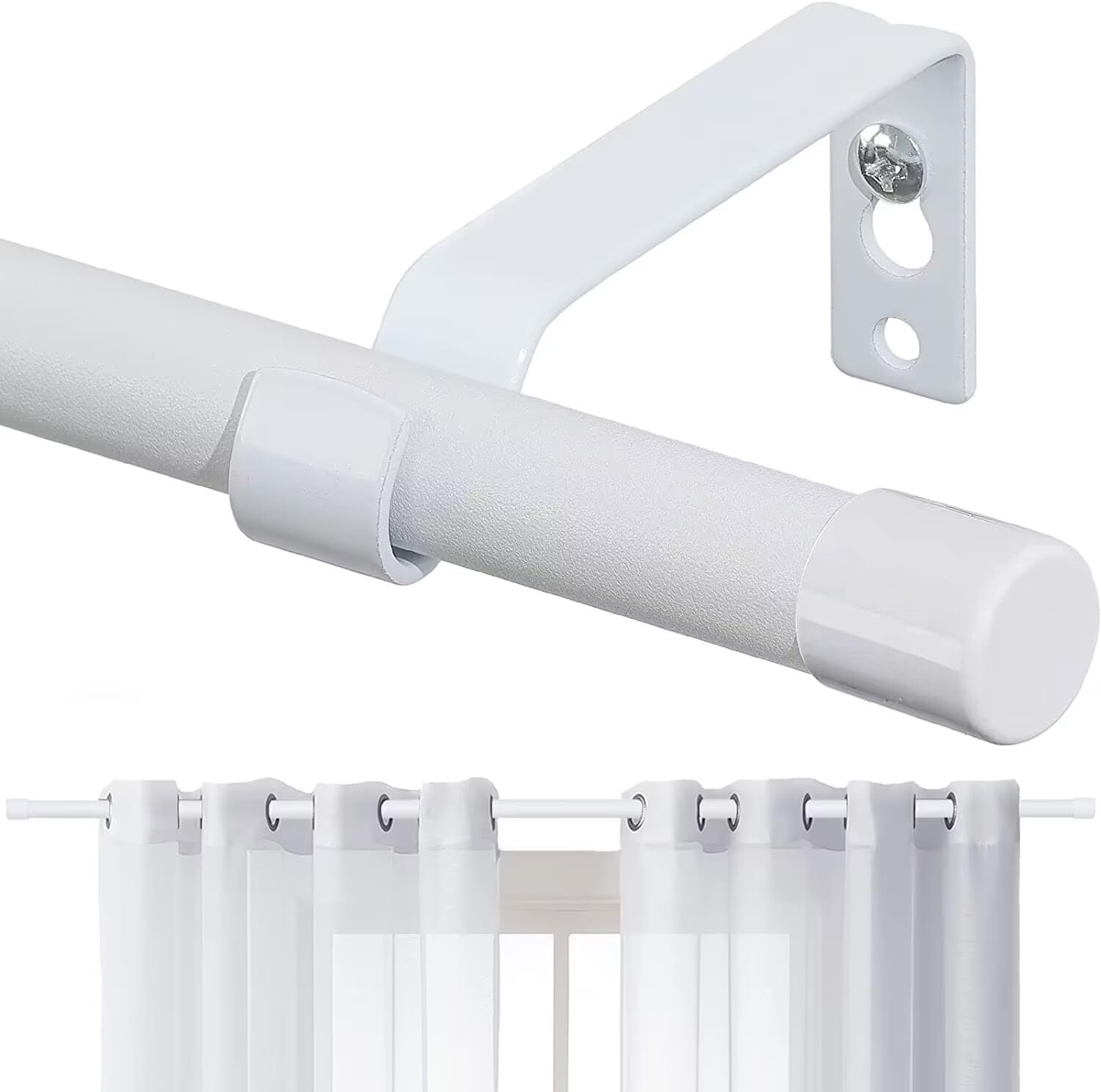 618w1xTRZPL._AC_SL1500_ Bastone per tende allungabile 68-300 cm con supporti a parete – Diametro 16 mm