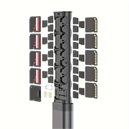 Porta schede di memoria in metallo per schede SD e microSD
