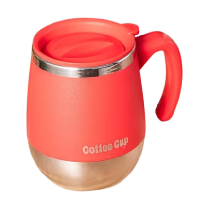 Tazza da caffè con coperchio in acciaio inox – 500 ml