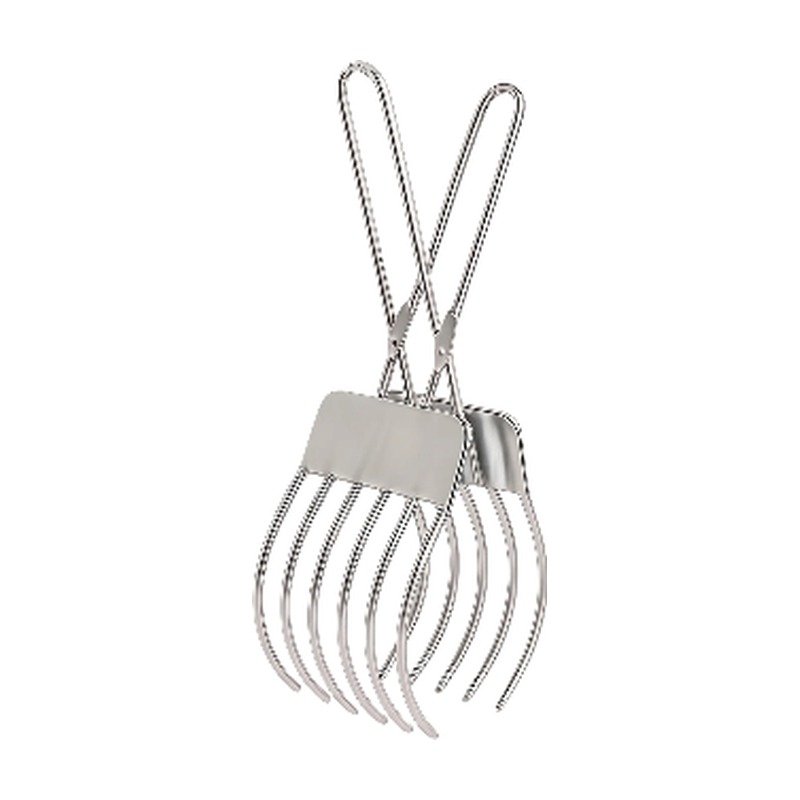 Pinze per barbecue in acciaio inox con impugnatura ergonomica e presa igienica per grigliare e cucinare Pinze per barbecue in acciaio inox con impugnatura ergonomica e presa igienica per grigliare e cucinare