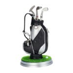Portapenne a forma di sacca da golf con 3 penne a mazza da golf