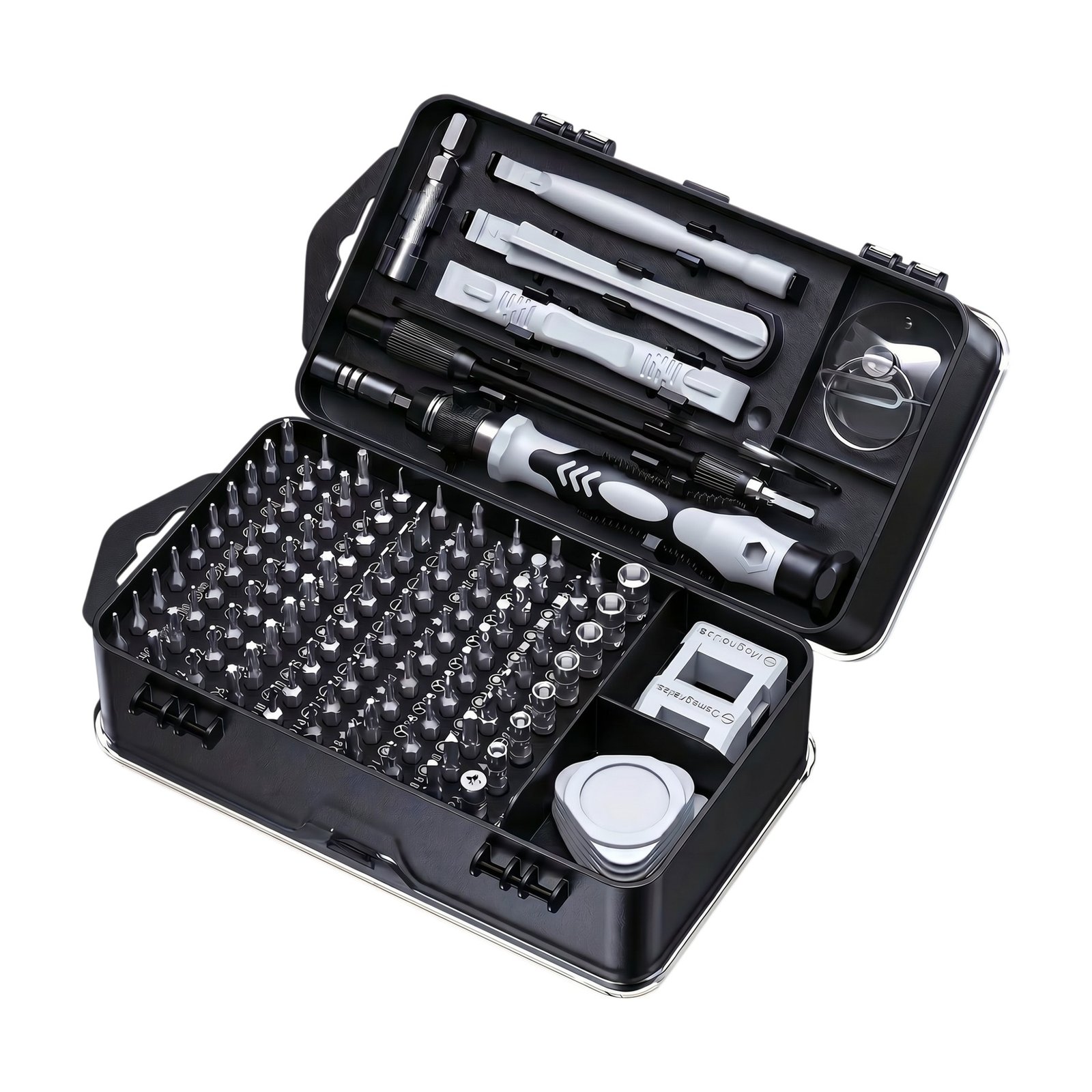 Set di cacciaviti di precisione per elettronica con inserti magnetici e impugnatura ergonomica per riparazioni di precisione Set di cacciaviti di precisione per elettronica con inserti magnetici e impugnatura ergonomica per riparazioni di precisione
