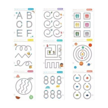 Quaderno di Scrittura Riutilizzabile per Bambini – 96 Pagine