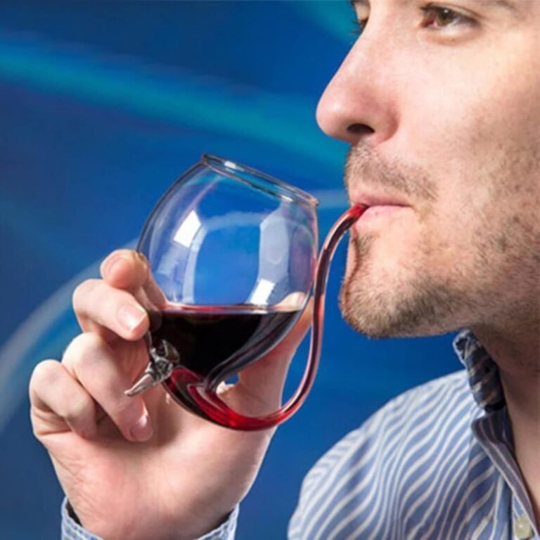 Calice da vino in uso