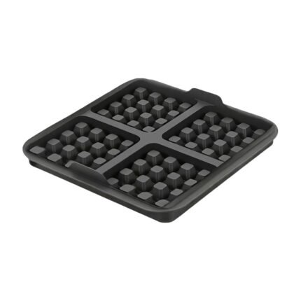 Stampo quadrato per waffle per friggitrice ad aria con quattro scomparti separati e superficie antiaderente