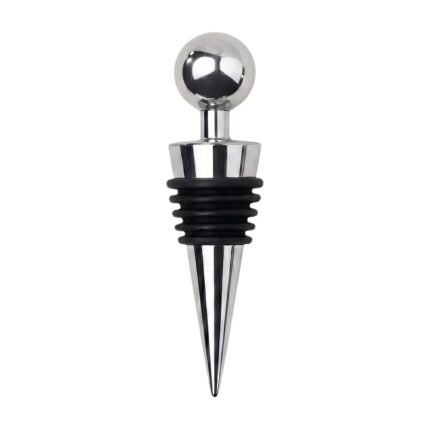 Tappo per vino in acciaio inox con anelli in silicone a tenuta per conservare meglio il vino aperto