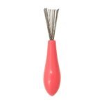 Pulisci spazzole flessibile in blu, rosa e nero con impugnatura ergonomica per spazzole per capelli - immagine 3