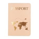 Porta passaporto con porta carte in rosa e nero per proteggere e conservare in ordine i documenti di viaggio