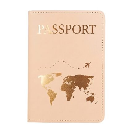 Porta passaporto con porta carte in rosa e nero per proteggere e conservare in ordine i documenti di viaggio