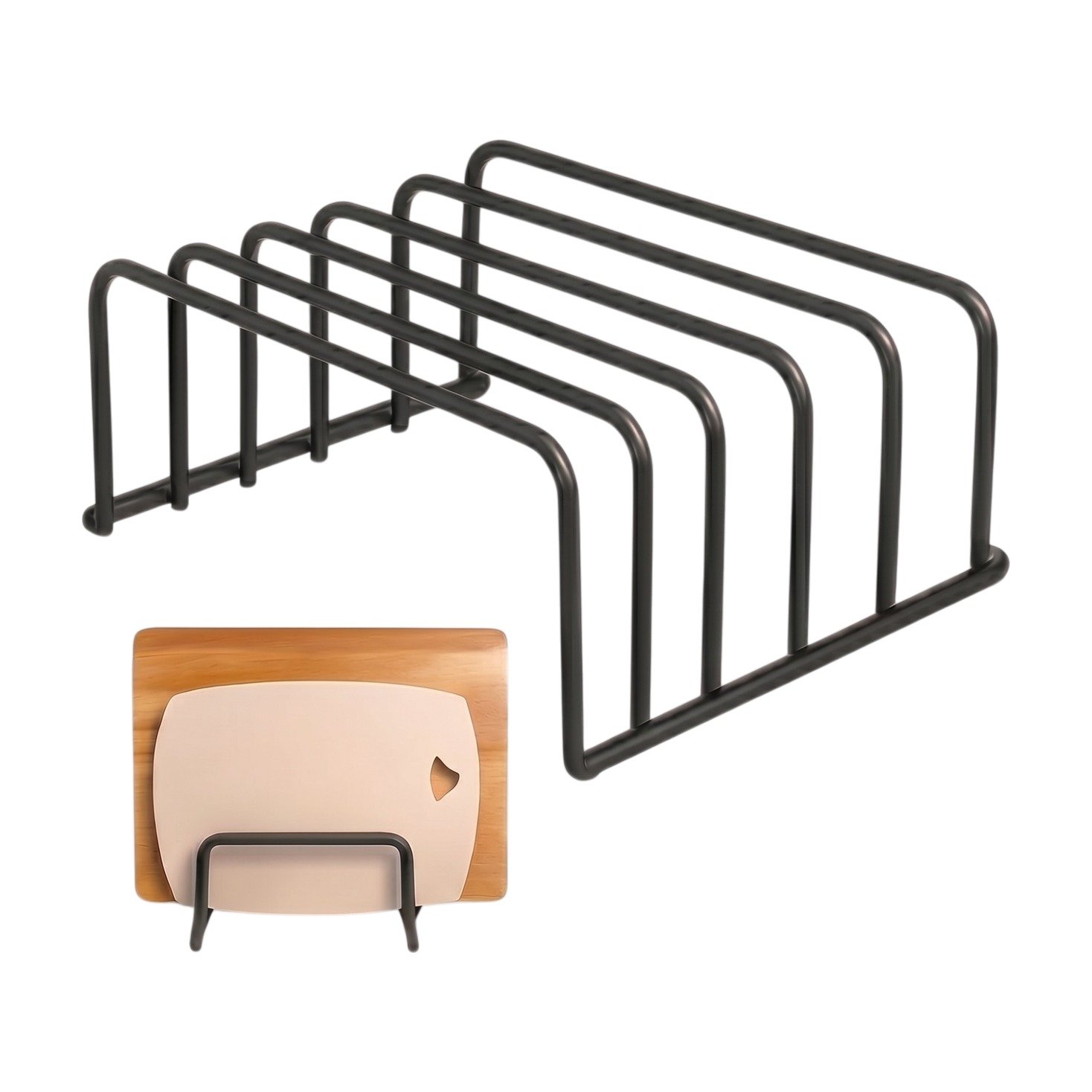 ef-34514-44570-fyld85 Porta taglieri in metallo per la conservazione verticale e una migliore organizzazione in cucina - immagine 1