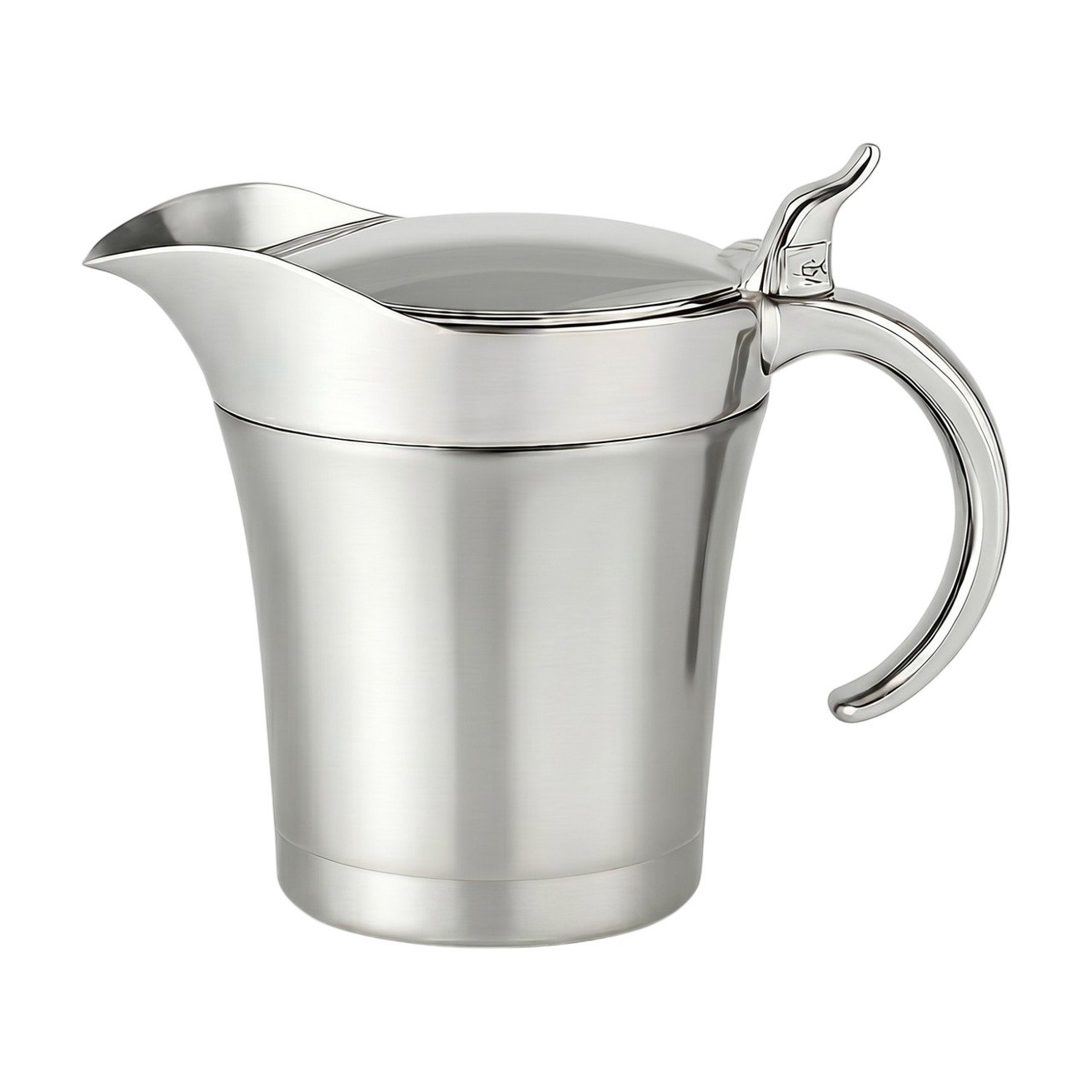 ef-34596-44611-fyld85 Salsiera in acciaio inox con funzione termica, coperchio e beccuccio per servire a tavola - immagine 1