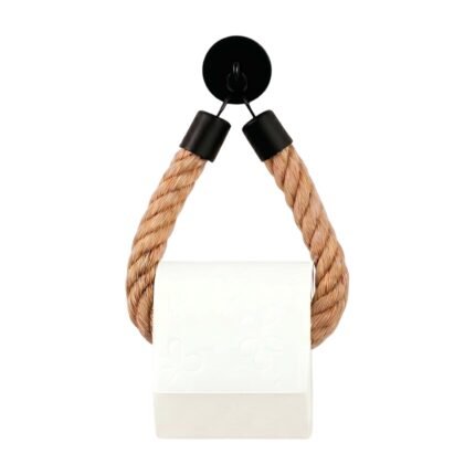 Portarotoli da Parete in Stile Rustico con Look Decorativo e Contenimento Semplice