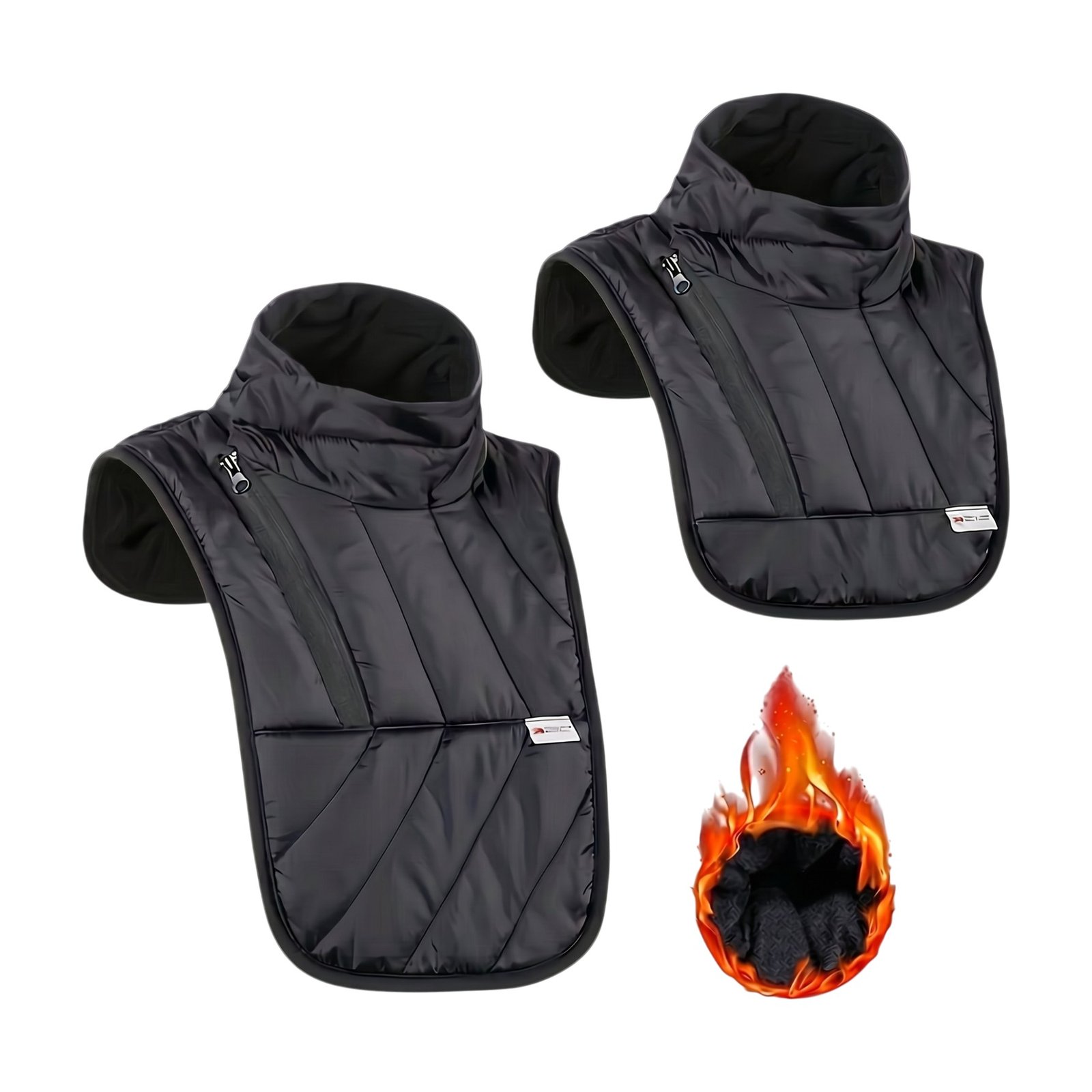 ef-35179-45887-fyld85 Scaldacollo Antivento per Motociclisti con Pettorina Estesa ed Esterno Idrorepellente - immagine 1