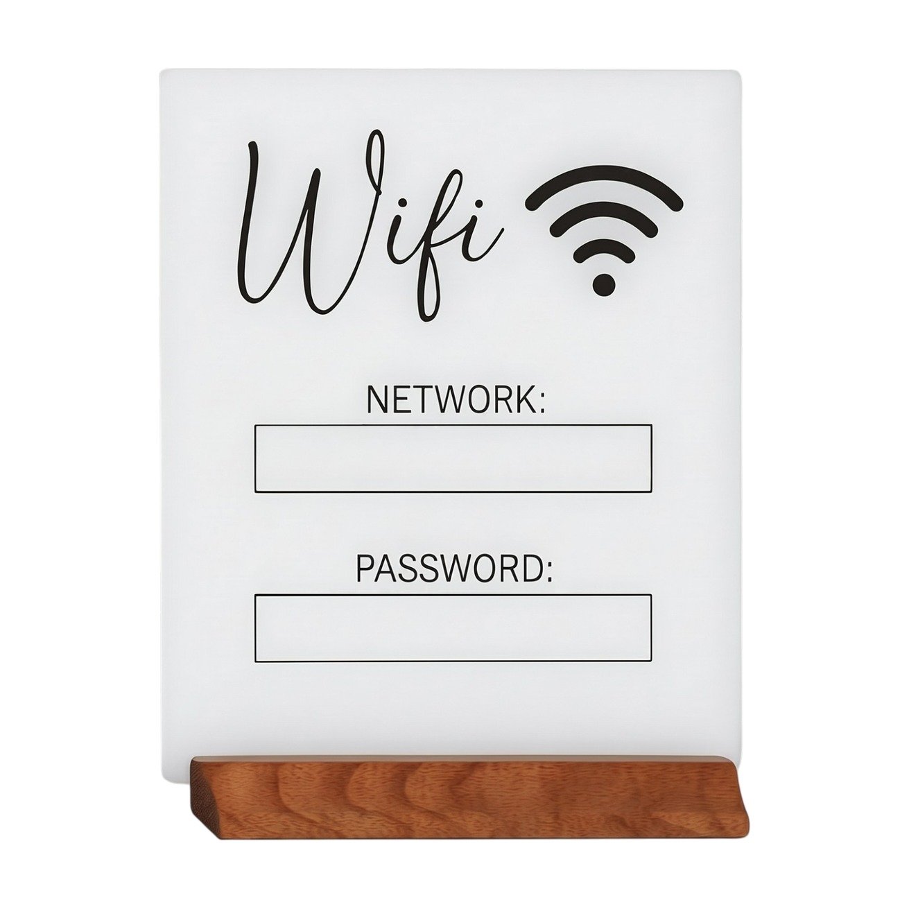 ef-35390-45089-fyld85 Cartello password WiFi per condividere chiaramente nome della rete e password con gli ospiti a casa e nella casa vacanze - immagine 1