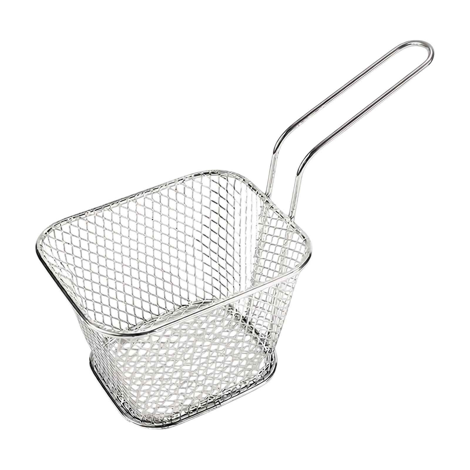 ef-35854-42192-fyld85 Cestino quadrato per patatine per servire e maneggiare patatine e snack, con manico - immagine 1