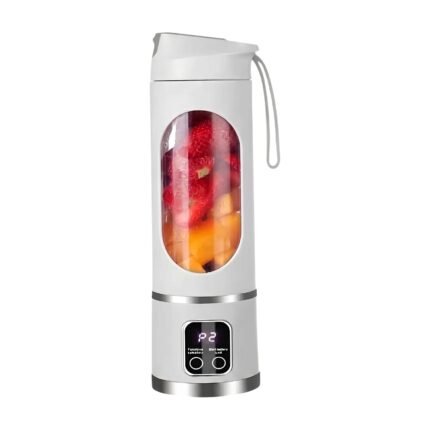 Mini frullatore per smoothie con design compatto e contenitore monoporzione per bevande fredde