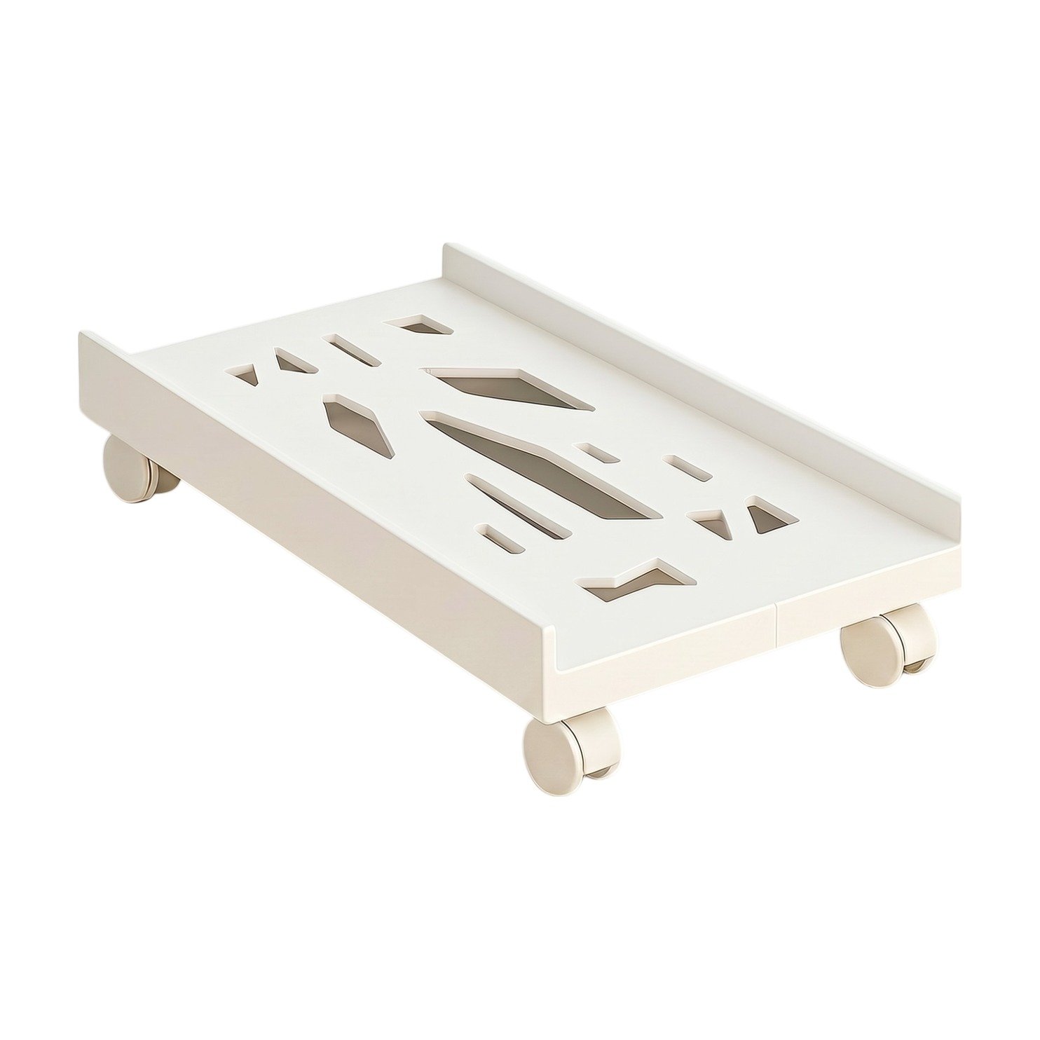ef-42935-44916-fyld85 Supporto per PC con ruote bianco e nero per spostare e ventilare facilmente il computer fisso - immagine 1
