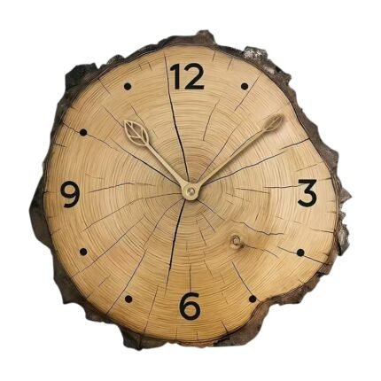 Orologio da Parete Decorativo Effetto Legno 30 cm con Movimento Silenzioso