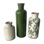Set di 3 vasi decorativi in ceramica