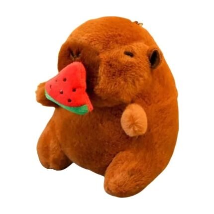 Portachiavi peluche capibara con anguria