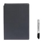 Quaderno lavagna bianca A5 riutilizzabile con pennarello e panno – Grigio
