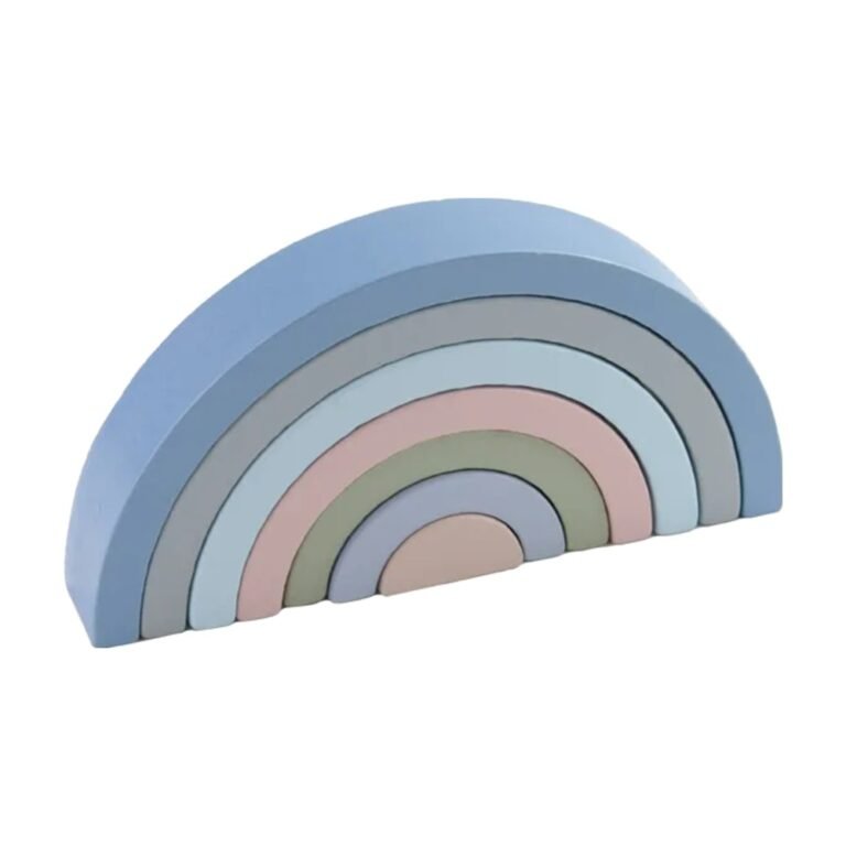 Arcobaleno impilabile in legno – blu